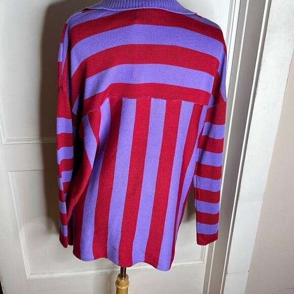 Petal Dew Striped Button Up Cardigan NWT Size Med - Picture 5 of 7